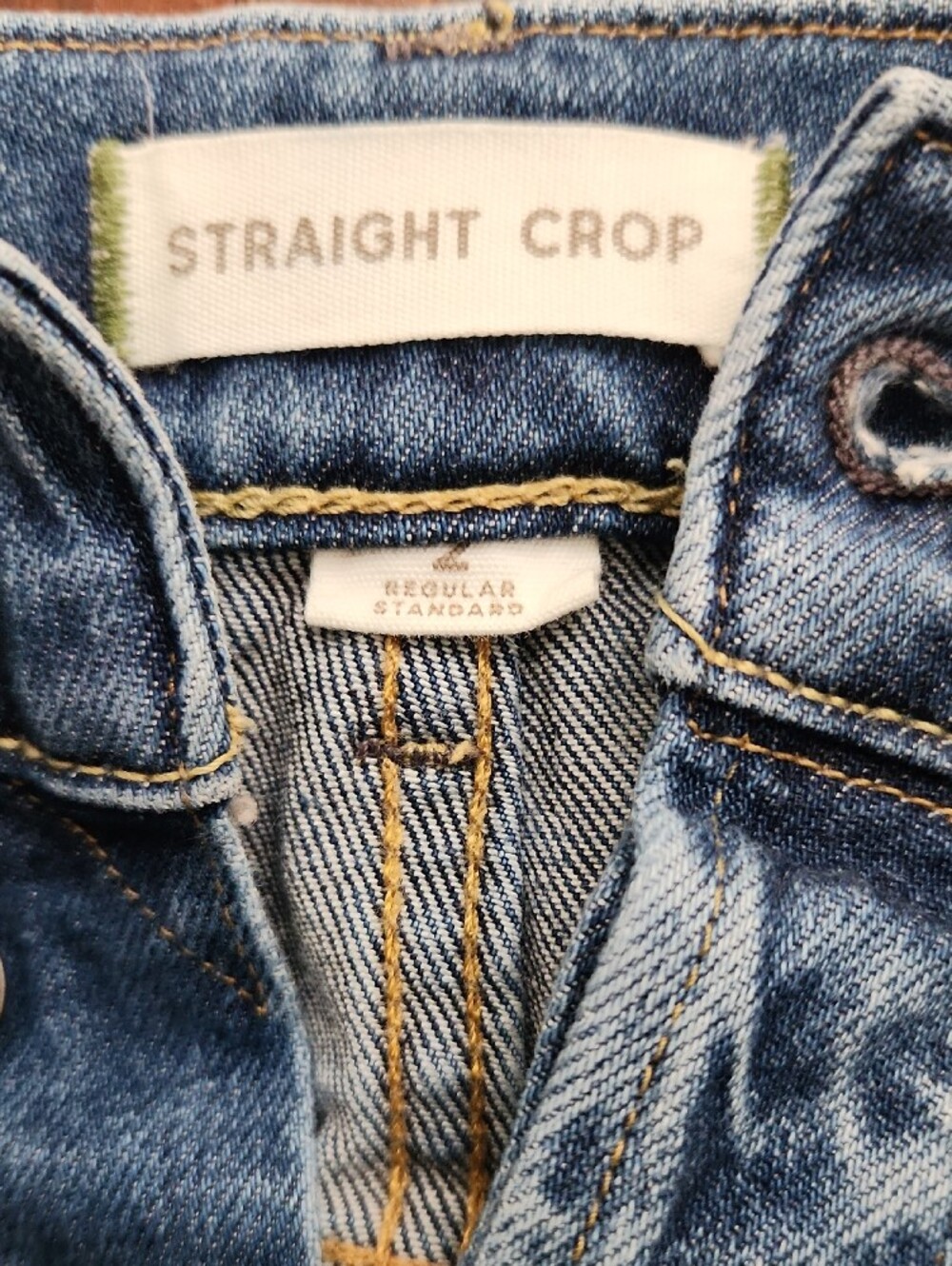 American Eagle AE77 Straight Cropped Jeans Size 2R - Picture 6 of 7